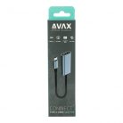 AVAX AD603 CONNECT+ Type C - HDMI 4K/60Hz adapter, alumínium