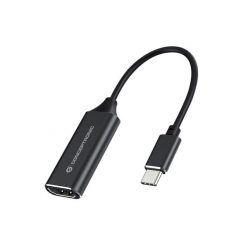   Conceptronic átalakító - ABBY03B (USB-C 3.2 to HDMI, 4K/30Hz, aluminium, fekete)