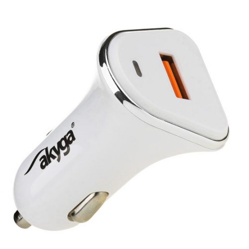 Akyga AK-CH-07 USB-A 5-12V / max. 3A 18W Quick Charge 3.0 autós töltő