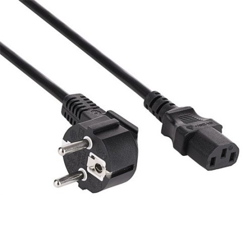 Akyga AK-PC-08C PC Power Cable tápkábel, 10 m, fekete