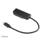 Akasa USB3.1 Type-C kábel 2,5" SATA SSD ÉS HDD adapter - 20cm - AK-AU3-06BK