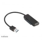 Akasa USB3.1 kábel 2,5" SATA SSD ÉS HDD adapter - 20cm - AK-AU3-07BK