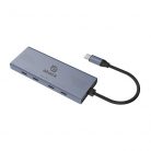 Akasa Type-C 4-In-1 USB-C elosztó - 10Gbps - AK-CBCA32-18BK