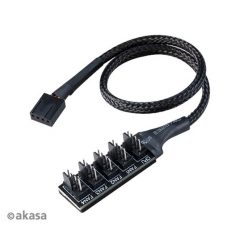   Akasa - Flexa FP5H - 5x 4pin PWM ventilátor kábel - 30cm - Duo pack - AK-CBFA08-KT02