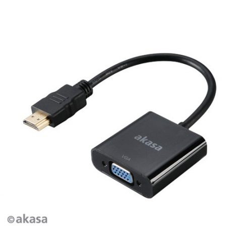 Akasa HDMI - VGA - 20cm - AK-CBHD15-20BK