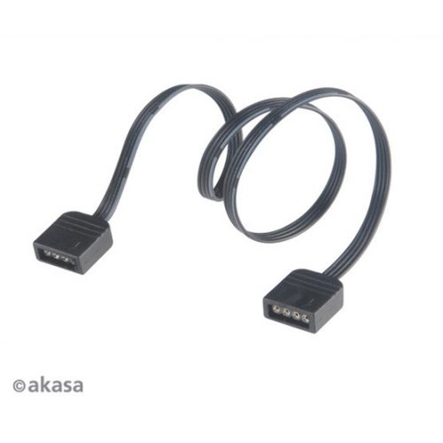 Akasa 4pin RGB LED világítást hosszabbító kábel - AK-CBLD06-30BK