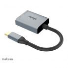 Akasa - USB 3.2 Type-C - 2 portos kártyaolvasó - AK-CR-10BK - Fekete