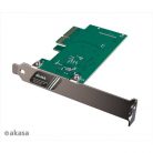 Akasa USB3.2 Gen 2x2 belső 20pin PCIe kártya - AK-PCCU3-08