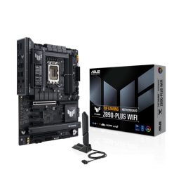   Asus Alaplap - Intel TUF GAMING Z890-PLUS WIFI LGA1851 (Z890, ATX, 4xDDR5 9066+MHz, 4xSATA3, 4xM.2, HDMI+DP+TB)