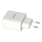 AVAX CH360 SPEEDY 65W GaN hálózati töltő USB A (QC)+Type C (PD3.0), fehér