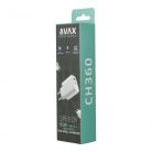 AVAX CH360 SPEEDY 65W GaN hálózati töltő USB A (QC)+Type C (PD3.0), fehér