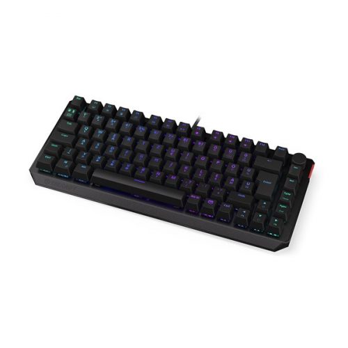 Endorfy Billentyűzet - Thock 75% (RGB, Kailh Red Switch, mechanikus, 82 gomb, 1,8m, HU, fekete)