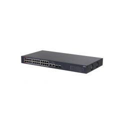   Dahua Mendzselhető PoE switch - CS4226-24ET-240 (Cloud menedzsment; 24x 100Mbps at/af PoE; 2x 1Gbps; 2x 1Gbps SFP; 240W)