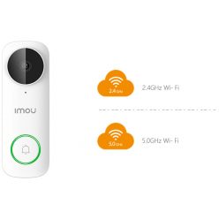   Imou Vezeték nélküli IP video kaputelefon kültéri egység - DB61i (5MP, IP65, SD, audio; AC16~24V, DC12/24V)