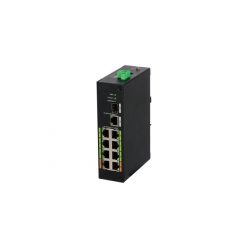   Dahua PoE switch - LR2110-8ET-120 (8x 100Mbps; 8 port ePoe;  1x SFP, 120W)