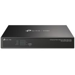   TP-link NVR rögzítő - NVR1008H-8MP (8 csatorna, 8 PoE+ port; H265+, 8MP, HDMI, VGA, 2xUSB, 1x Sata(max10TB), audio)