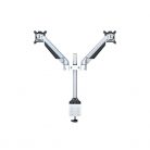 MULTIBRACKETS 2 karos asztali konzol, M VESA Gas Lift Arm Dual Silver (15-32", max.VESA: 100x100 mm, 10 kg)