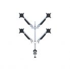 MULTIBRACKETS 4 karos asztali konzol, M VESA Gas Lift Arm Quad Silver (15-32", max.VESA: 100x100 mm, 10 kg)