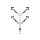 MULTIBRACKETS 4 karos asztali konzol, M VESA Gas Lift Arm Quad Silver (15-32", max.VESA: 100x100 mm, 10 kg)