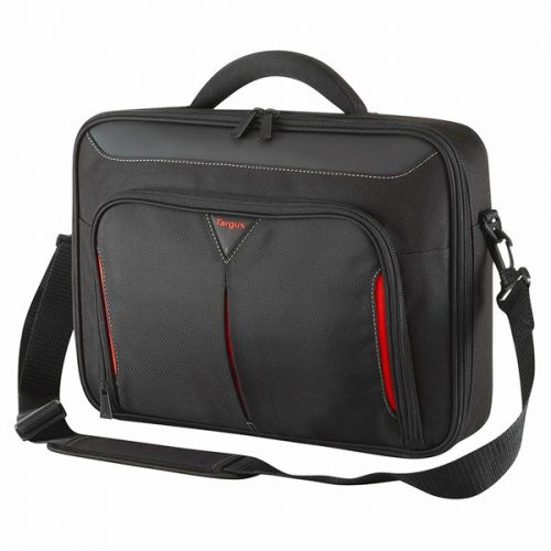 TARGUS Notebook táska Briefcase / Classic 14" Clamshell Case - Black/Red