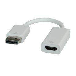   ROLINE átalakító DisplayPort-HDMI Adapter, DP Male - HDMI Female