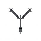 MULTIBRACKETS 2 karos asztali konzol, M VESA Gas Lift Arm Dual Black (15-32", max.VESA: 100x100 mm, 10 kg)