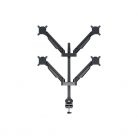 MULTIBRACKETS 4 karos asztali konzol, M VESA Gas Lift Arm Quad Black (15-32", max.VESA: 100x100 mm, 10 kg)