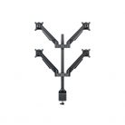 MULTIBRACKETS 4 karos asztali konzol, M VESA Gas Lift Arm Quad Black (15-32", max.VESA: 100x100 mm, 10 kg)