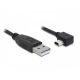 DELOCK kábel USB 2.0 Type-A male > USB Mini-B male 90 fokos 2m