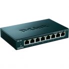 D-LINK Switch 8x1000Mbps Fémházas Asztali, DGS-108/E