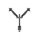 MULTIBRACKETS 2 karos asztali konzol, M VESA Gas Lift Arm Dual Black HD (15-32", max.VESA: 100x100 mm, 21 kg)