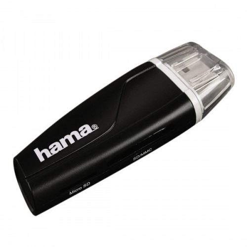 HAMA 00054115, USB 2.0 Kártyaolvasó SDXC, Fekete