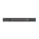 ZYXEL Switch 24x1000Mbps + 4xGigabit kombó SFP+, Fémházas Menedzselhető, Rackes (24xGbE port), GS1920-24V2-EU0101F