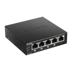   D-LINK Switch 5x1000Mbps (4xPOE+) Fémházas Asztali, DGS-1005P/E