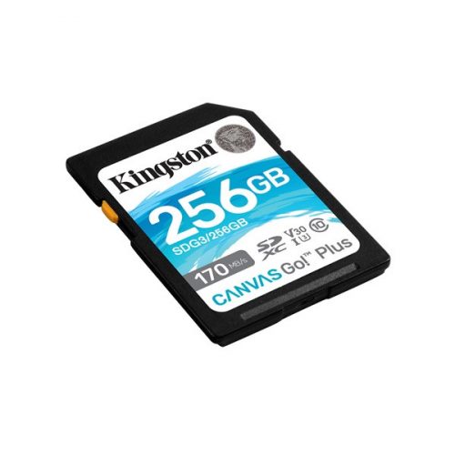 KINGSTON Memóriakártya SDXC 256GB Canvas Go Plus 170R C10 UHS-I U3 V30