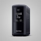 CYBERPOWER UPS, VP1000EILCD, (6xIEC C13) 1000VA 550W 230V szünetmentes tápegység + USB LINE-INTERACTIVE