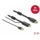 DELOCK kábel HDMI > DisplayPort 4K 30Hz 2m