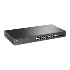   TP-LINK Switch 24x1000Mbps (24xPOE) + 4xGigabit SFP, Menedzselhető, SG2428P