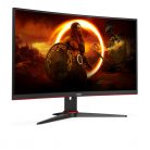 AOC Ívelt Gaming 165Hz VA monitor 23.6" C24G2AE/BK, 1920x1080, 16:9, 250cd/m2, 1ms, 2xHDMI/DisplayPort/VGA, hangszóró