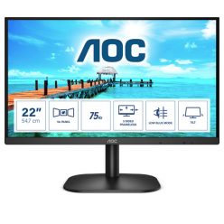   AOC VA monitor 21.5" 22B2H, 1920x1080, 16:9, 250cd/m2, 4ms, VGA/HDMI