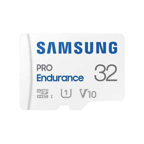 SAMSUNG Memóriakártya, PRO Endurance microSD kártya 32GB, CLASS 10, UHS-I (SDR104), + SD Adapter, R100/W30