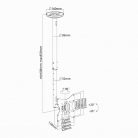 SBOX CPLB-28S mennyezeti fali konzol, dönthető, forgatható, 23"-42", 200x200, max 30 kg