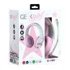 KONIX - MYTHICS PS4 "Geek Girl Crystal" Fejhallgató Vezetékes Gaming Stereo Mikrofon, Színes