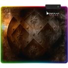 KONIX - DRAKKAR PC Hetland L Gaming Egérpad 320x270mm, Színes RGB LED