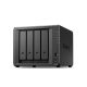 SYNOLOGY NAS 4 Fiókos AMD Ryzen R1600 2x2,6GHz, 4GB DDR4 ECC, 2x1GbE, 2xUSB3.2 - DS923+