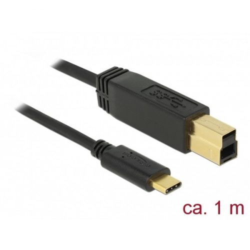 DELOCK kábel USB 3.1 Gen 2 Type-C > Type-B 1m