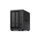 SYNOLOGY NAS 2 fiókos AMD Ryzen R1600 2x2,6GHz, 2GB DDR4 RAM, 2x1000Mbit, 1xUSB3.2Gen1 - DS723+