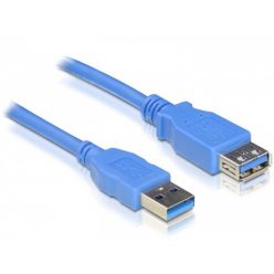   DELOCK kábel USB 3.0 Type-A male / female hosszabbító 1m kék