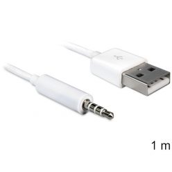   DELOCK kábel USB-A male > Stereo jack 3.5 mm male 4 pin IPod Shuffle 1m