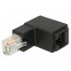 DELOCK Átalakító RJ45 plug L alakú > RJ45 jack Cat.6 UTP